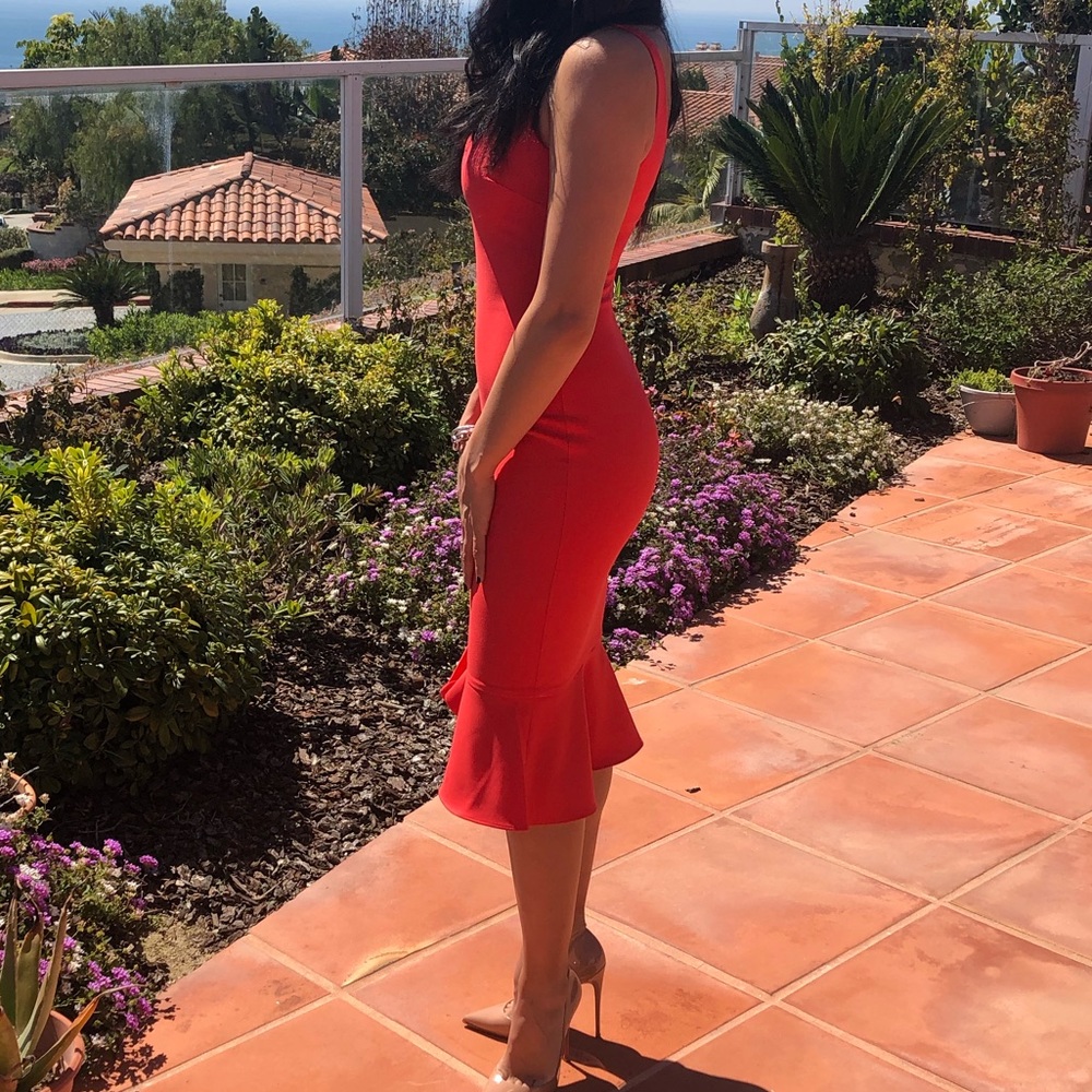 Likely Red MIDI Dress